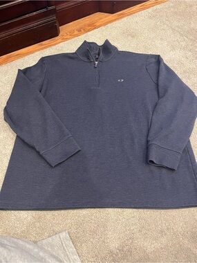 Vineyard Vines Quarter-Zip Navy Men's Sweater -